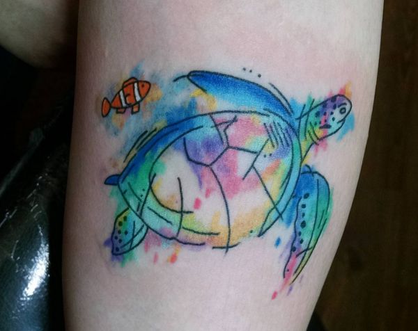 25 turtles tattoo concepts: photos and meanings