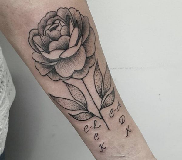 Peonies Tattoos: 21 concepts with which means