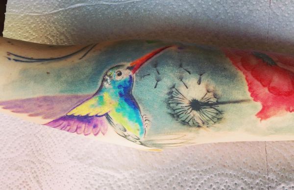 23 fantastic hummingbird tattoos - they stand for pleasure