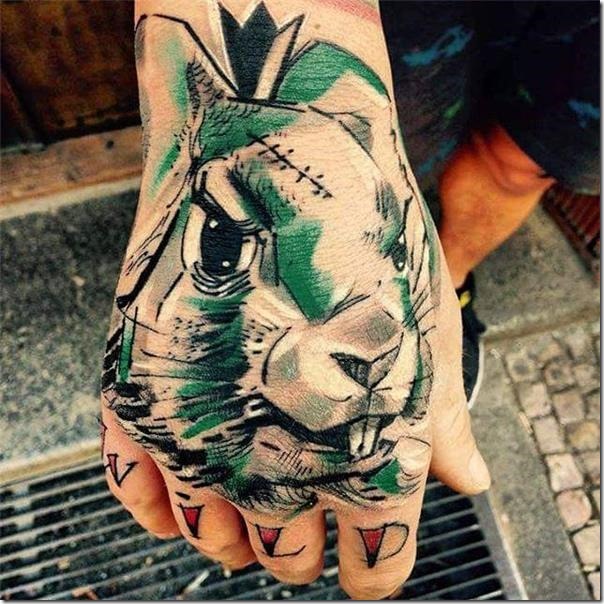 Stunning and galvanizing rabbit tattoos