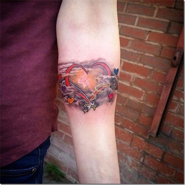 Lovely and Inspiring Coronary heart Tattoos