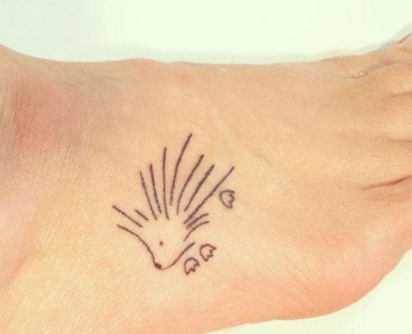 Hedgehog tattoo designs with meanings - 20 concepts