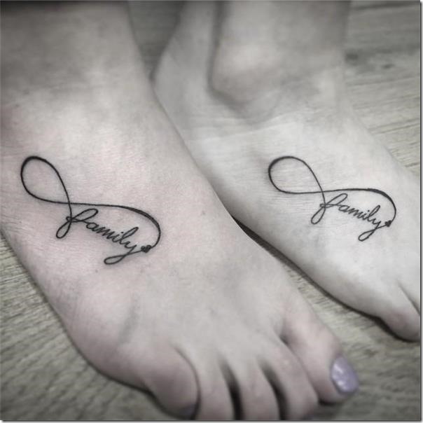 Household tattoos that characterize the union of family members
