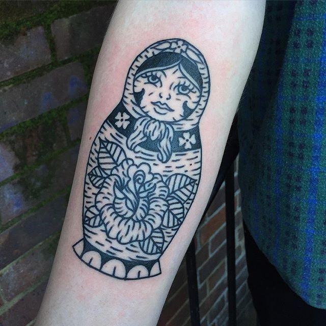 60 Tattoos of Russian Doll Matrioska - Stunning Photos