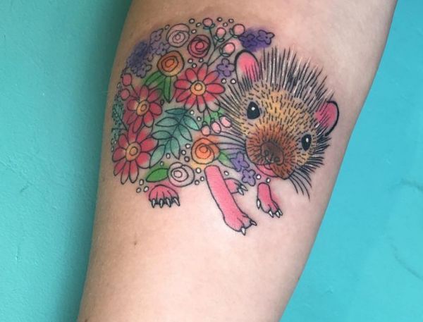 Hedgehog tattoo designs with meanings - 20 concepts