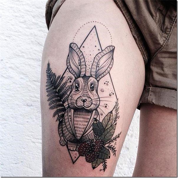 Stunning and galvanizing rabbit tattoos