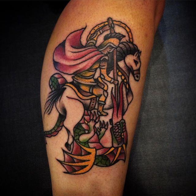 50 Tattoos of Saint George » Nexttattoos