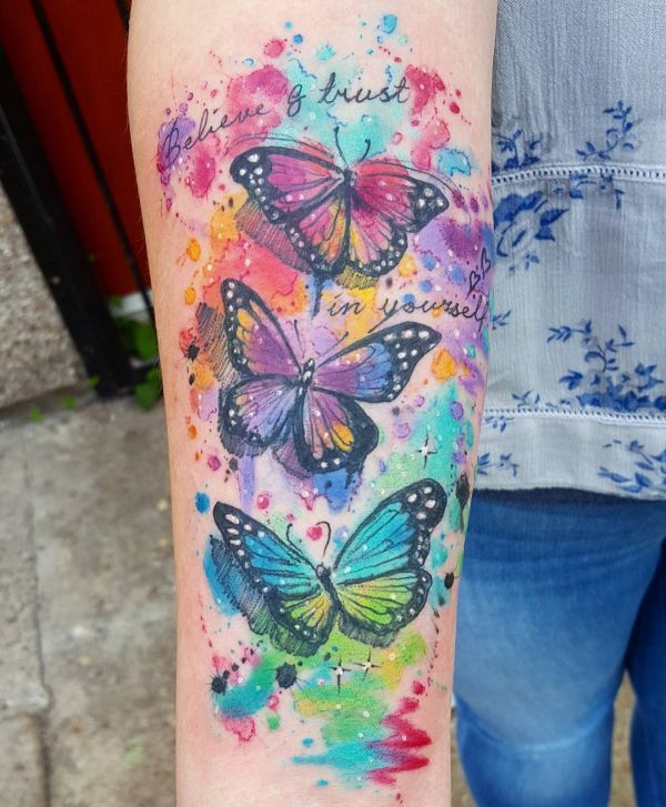 Butterfly Tattoo Designs with Meanings - 40 Concepts