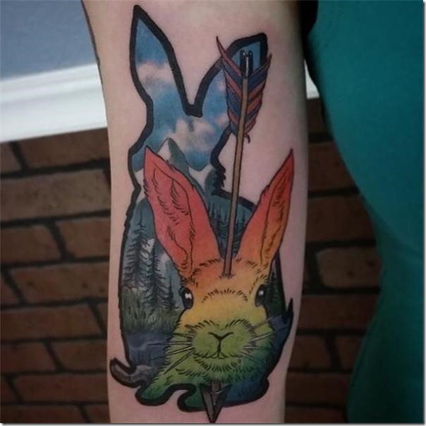 Stunning and galvanizing rabbit tattoos