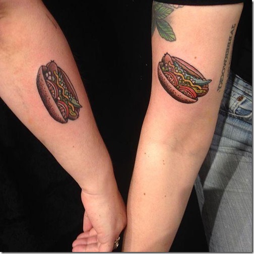 Tattoos for lovers of meals and gastronomy