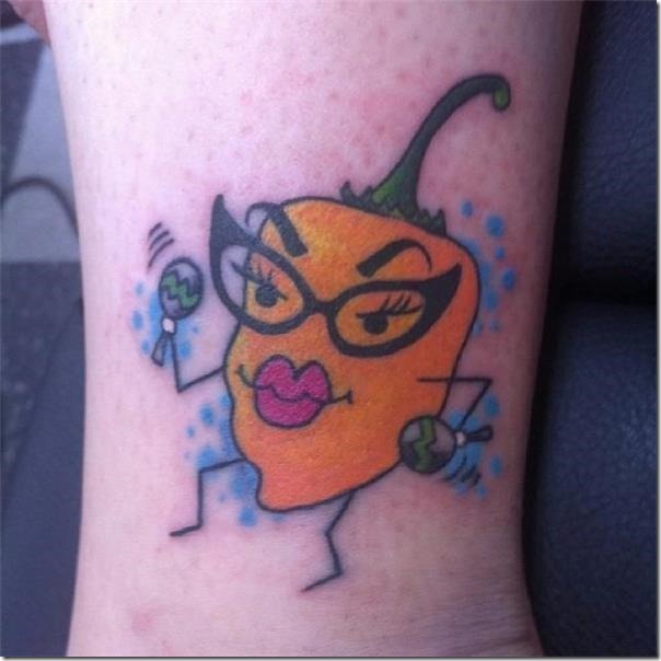 Inventive and provoking pepper tattoos