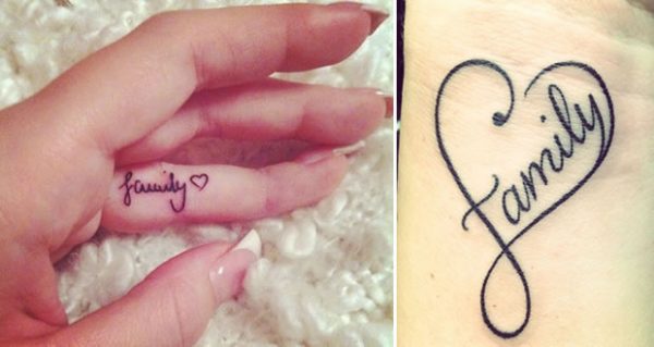 115 Small tattoos with letters and symbols for girls