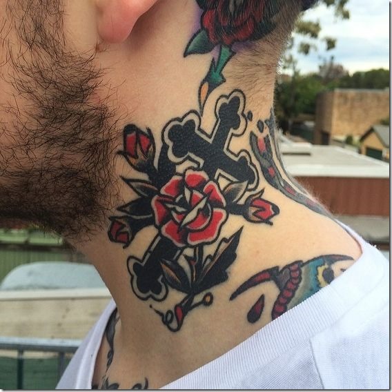 Spectacular Neck Tattoo Designs