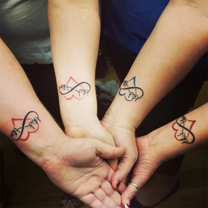 +100 Tattoos for greatest pals with nice designs