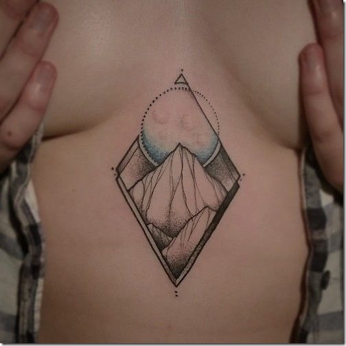 Putting Sternum Tattoo Designs For Ladies