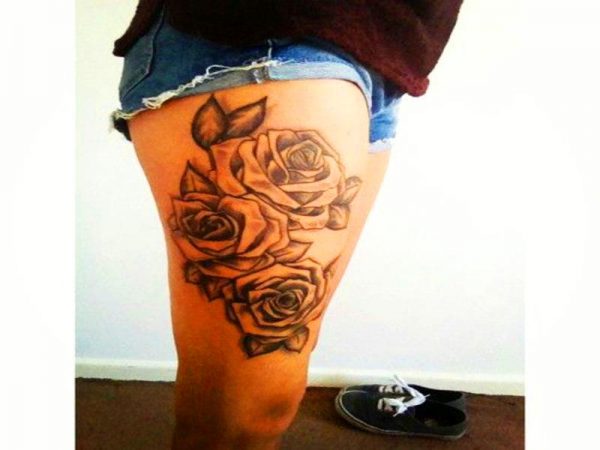 99 Roses tattoos designs for ladies