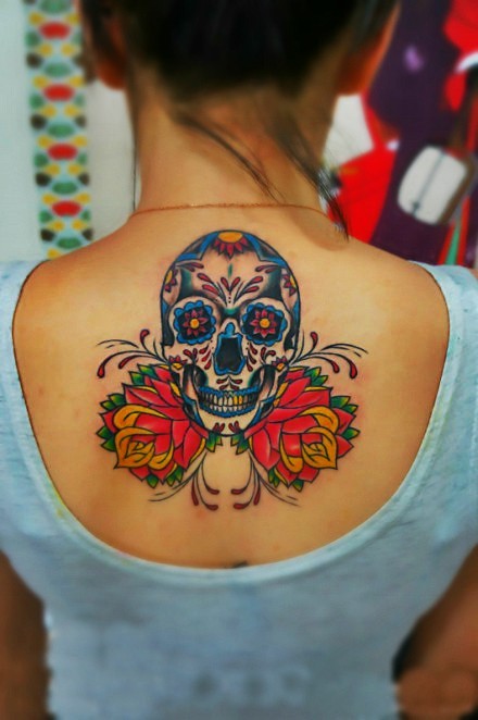 Wonderful Mexican cranium tattoos