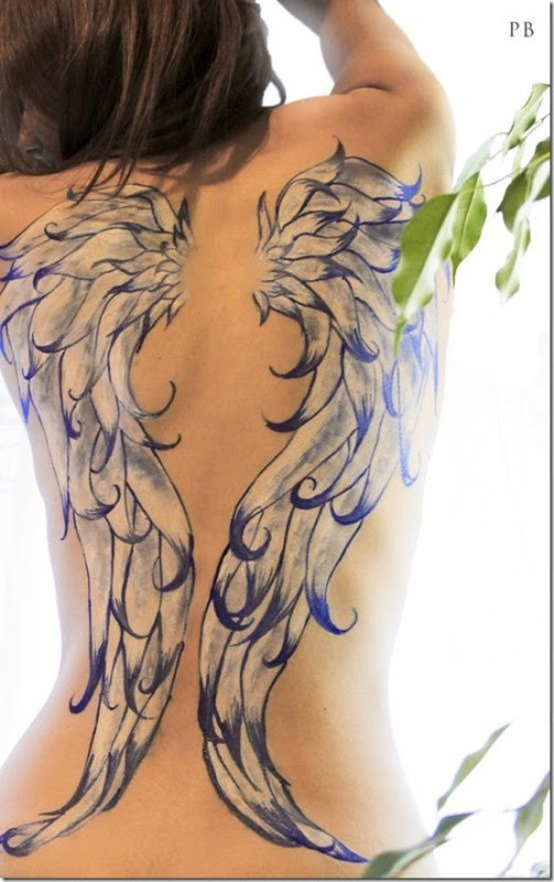 Inventive Angel Wing Tattoos