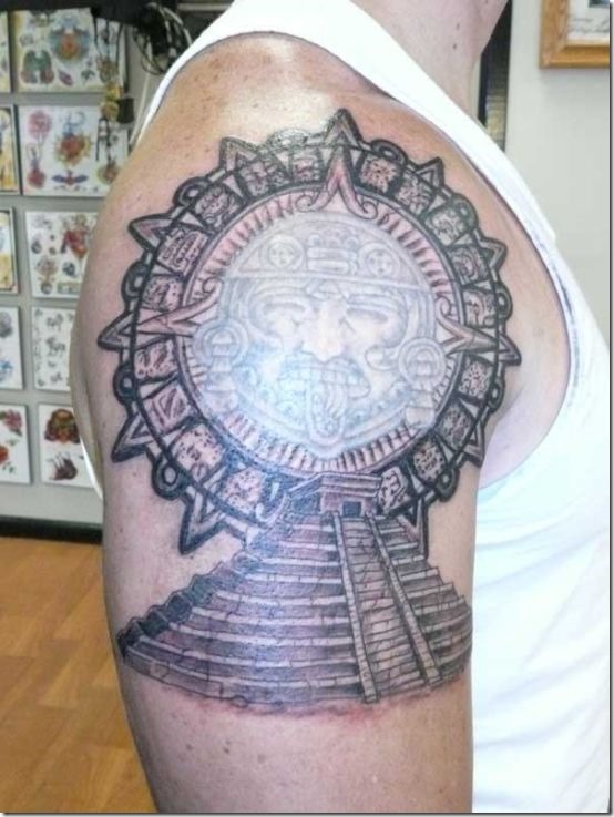 Distinctive Aztec Tattoos For Males