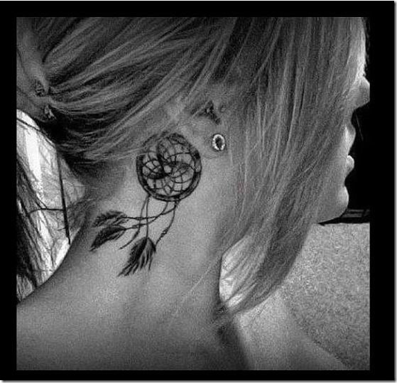 Spectacular Neck Tattoo Designs