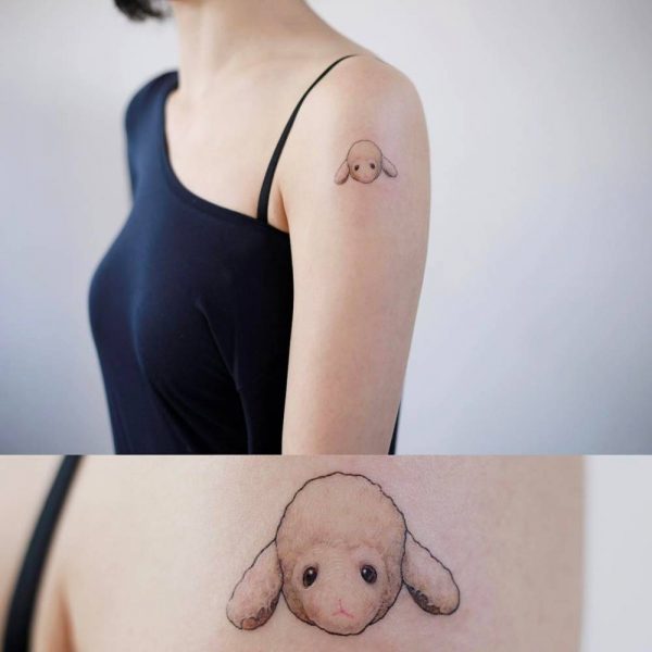 Small and delicate shoulder tattoos for girls