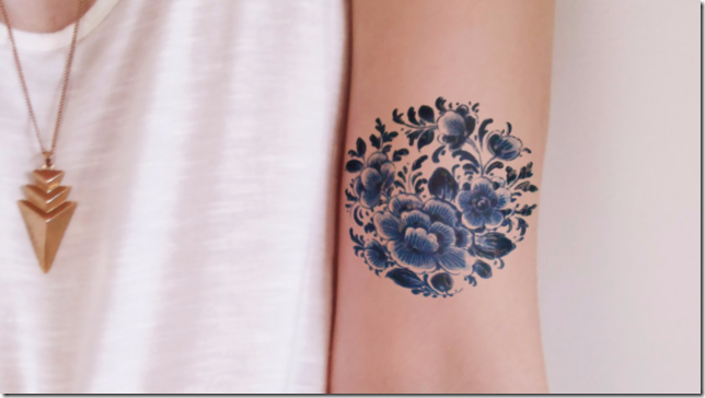 Splendid Bouquet Of Flowers Tattoo Designs