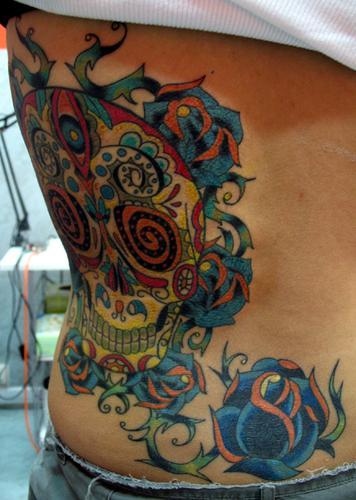 Wonderful Mexican cranium tattoos