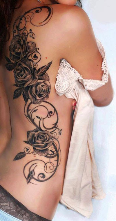 99 Roses tattoos designs for ladies