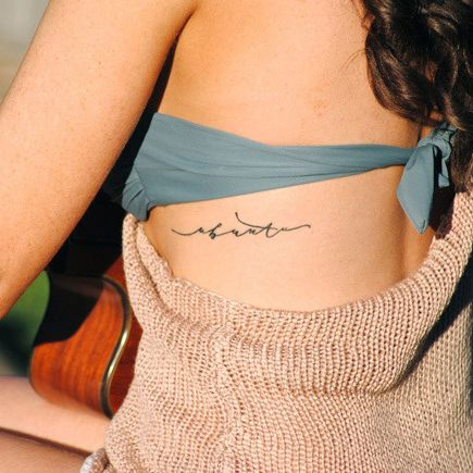 115 Small tattoos with letters and symbols for girls