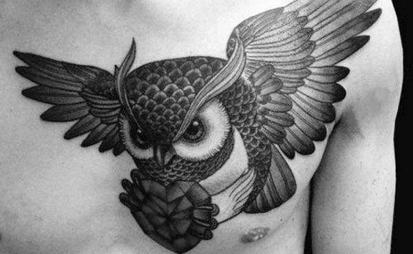 108 Tattoos of owls and fairies for girls