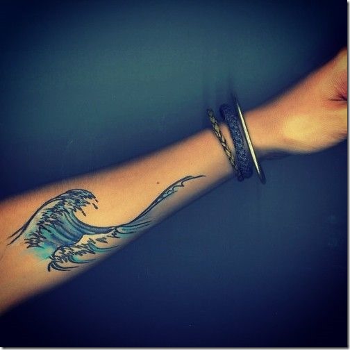 Lovely Exterior Of The Forearm Tattoos