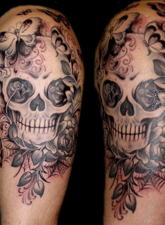 Wonderful Mexican cranium tattoos