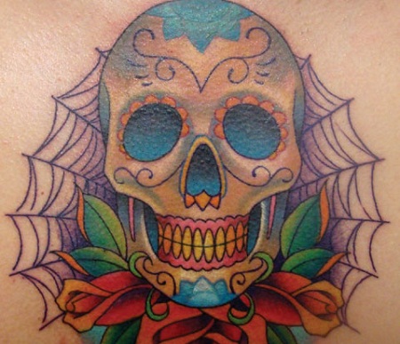 Wonderful Mexican cranium tattoos