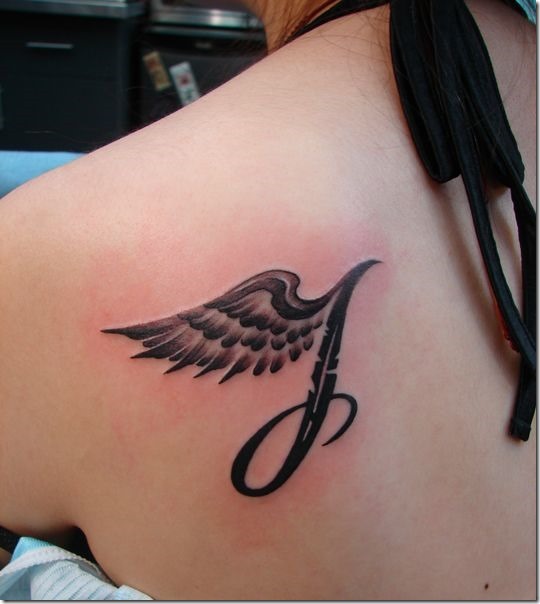 Inventive Angel Wing Tattoos