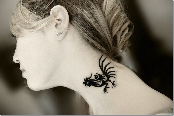 Spectacular Neck Tattoo Designs