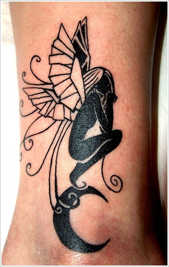 108 Tattoos of owls and fairies for girls