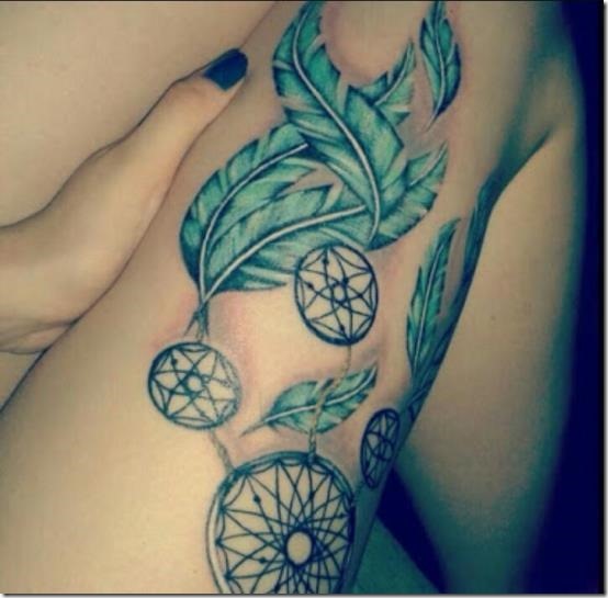 Horny Thigh Tattoos For Girls