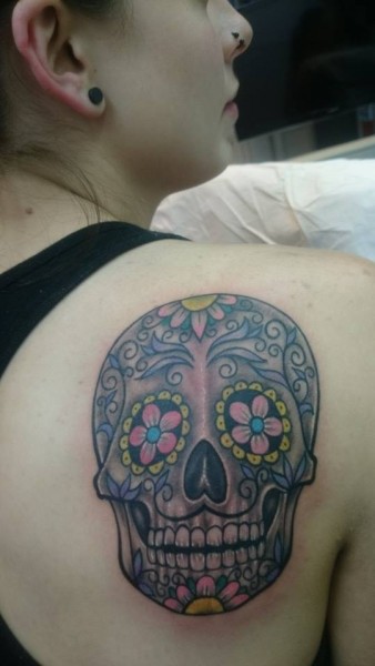 Wonderful Mexican cranium tattoos