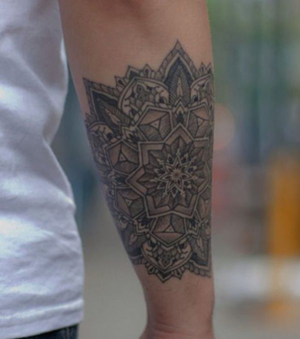 Tattoos of Mandalas for the Again, legs and arms