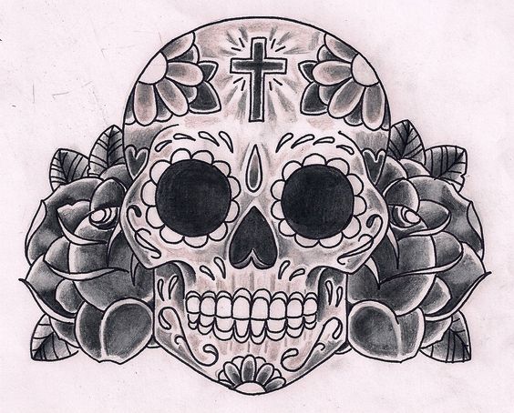 Wonderful Mexican cranium tattoos