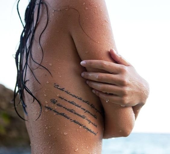 27+ Tattoos on the ribs that you will need to have