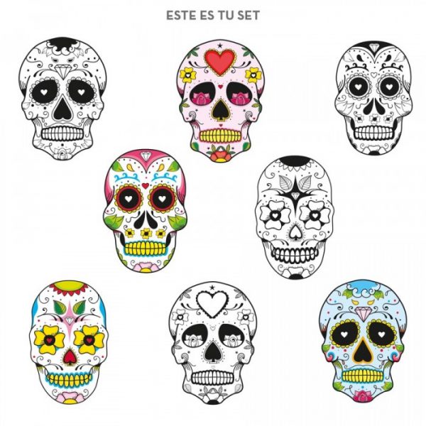 Wonderful Mexican cranium tattoos