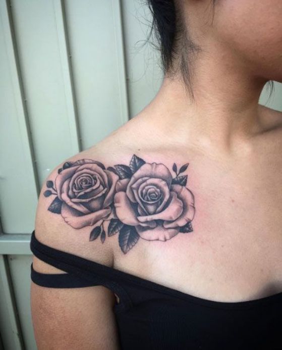 Small and delicate shoulder tattoos for girls