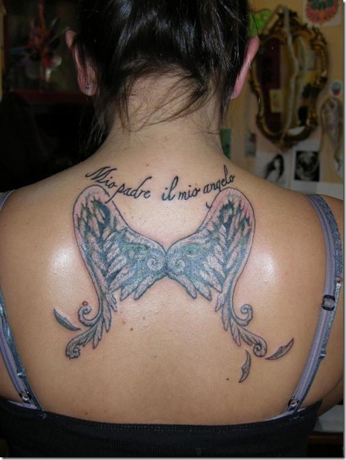 Inventive Angel Wing Tattoos