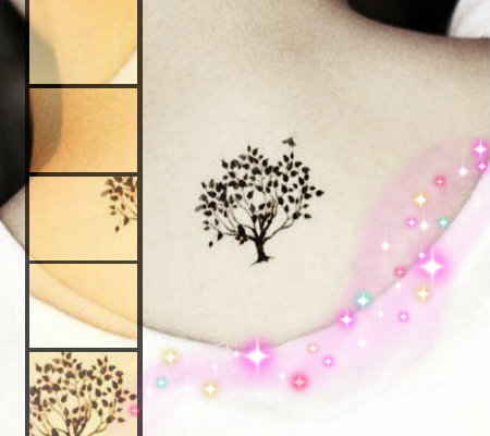 Small and delicate shoulder tattoos for girls