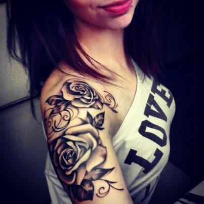 99 Roses tattoos designs for ladies