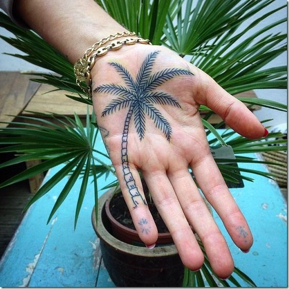 Spectacular Palm Tattoo Designs