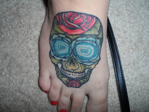 Wonderful Mexican cranium tattoos