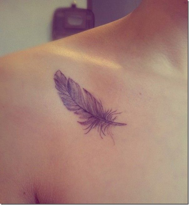 Stylish and Impertinent Clavicle Tattoos for Girls