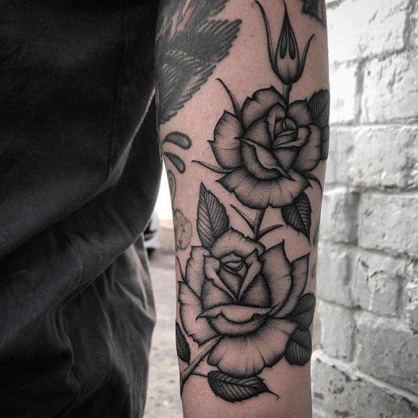 99 Roses tattoos designs for ladies